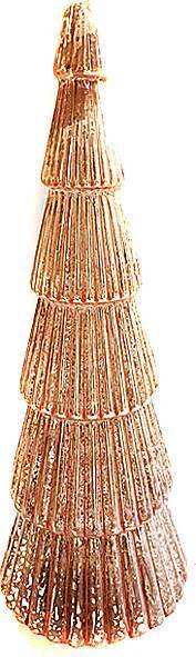 Γυάλινο δέντρο με φως  - χρυσό 10Χ32εκ.  ΚΩΔ. 0115