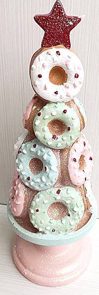 Διακοσμητικό Δέντρο με Ντόνατς και Αστέρι