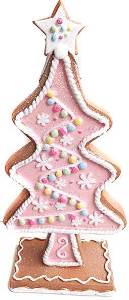 Διακοσμητικό Ζαχαρένιο Δέντρο με Ροζ Διακόσμηση