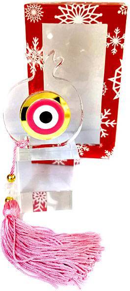 Χριστουγεννιάτικο γούρι γυάλινο  ΚΩΔ. PET-0337