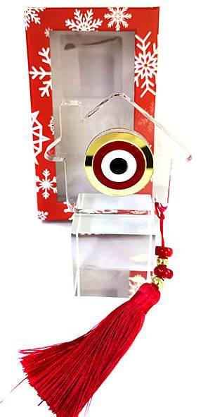 Χριστουγεννιάτικο γούρι γυάλινο  ΚΩΔ. PET-0332