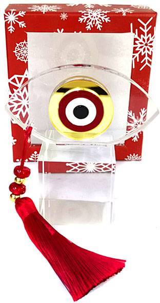 Χριστουγεννιάτικο γούρι γυάλινο  ΚΩΔ. PET-0322