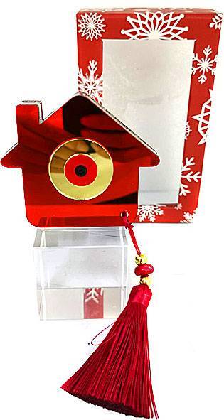 Χριστουγεννιάτικο γούρι γυάλινο  ΚΩΔ. PET-0326