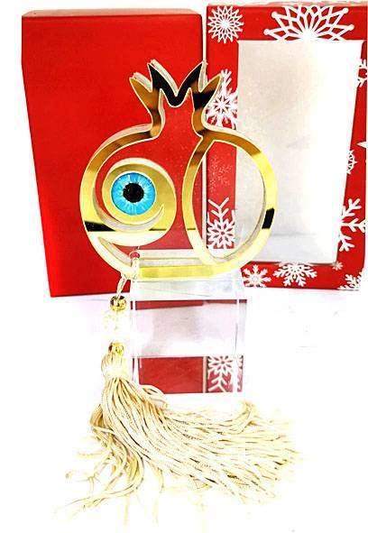 Χριστουγεννιάτικο γούρι γυάλινο  ΚΩΔ. PET-0327