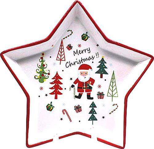 Χριστουγεννιάτικη πιατέλα 23X23cm  ΚΩΔ. PET-0120