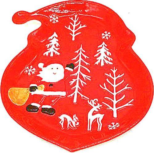 Χριστουγεννιάτικη πιατέλα 23X19cm  ΚΩΔ. PET-0124