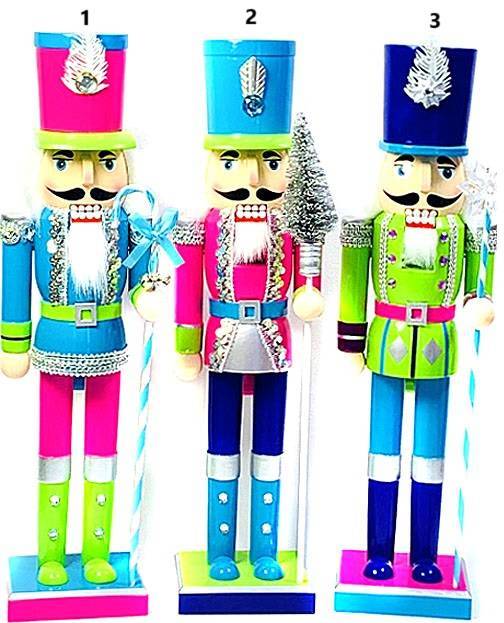 καρυοθραύστης ξύλινος - νέον χρώματα 38εκ. 1τεμ.  ΚΩΔ. 0166