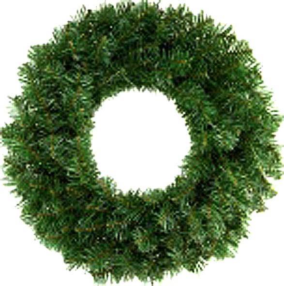 Κλασικό Πράσινο Χριστουγεννιάτικο Στεφάνι 50εκ.