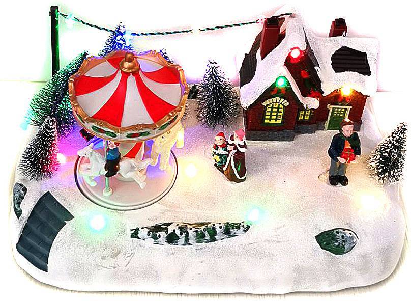 Χριστουγεννιάτικο διακοσμητικό με μουσική 26Χ13Χ14εκ.  ΚΩΔ. PET-0026