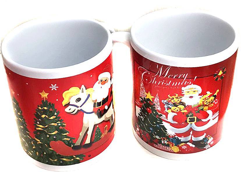 Χριστουγεννιάτικη Κούπα με Σχέδιο Άγιου Βασίλη