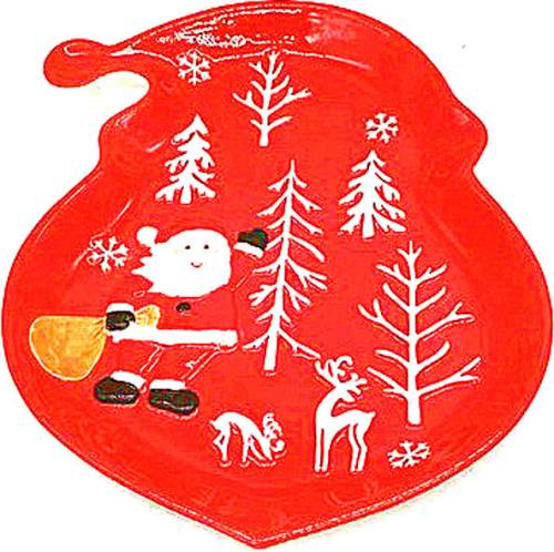 Χριστουγεννιάτικη πιατέλα 23X19cm  ΚΩΔ. PET-0124