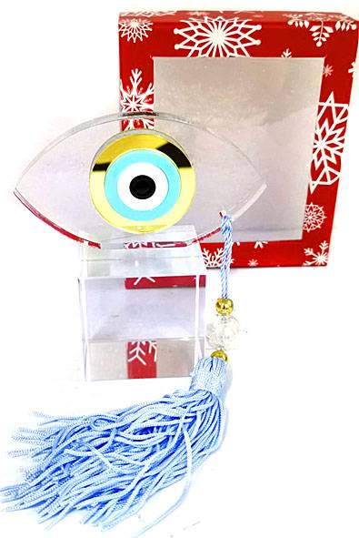 Χριστουγεννιάτικο γούρι γυάλινο  ΚΩΔ. PET-0323