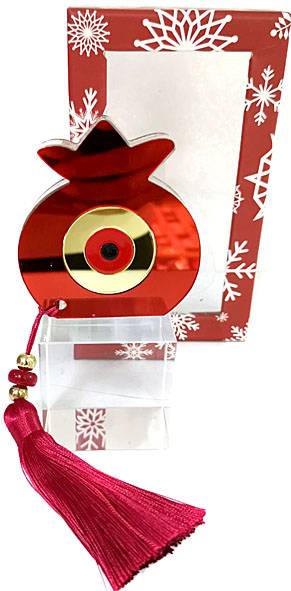 Χριστουγεννιάτικο γούρι γυάλινο  ΚΩΔ. PET-0323