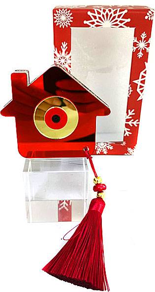 Χριστουγεννιάτικο γούρι γυάλινο  ΚΩΔ. PET-0326