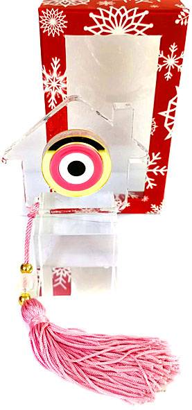 Χριστουγεννιάτικο γούρι γυάλινο  ΚΩΔ. PET-0328