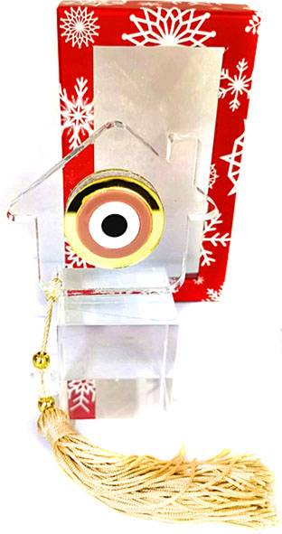 Χριστουγεννιάτικο γούρι γυάλινο  ΚΩΔ. PET-0330