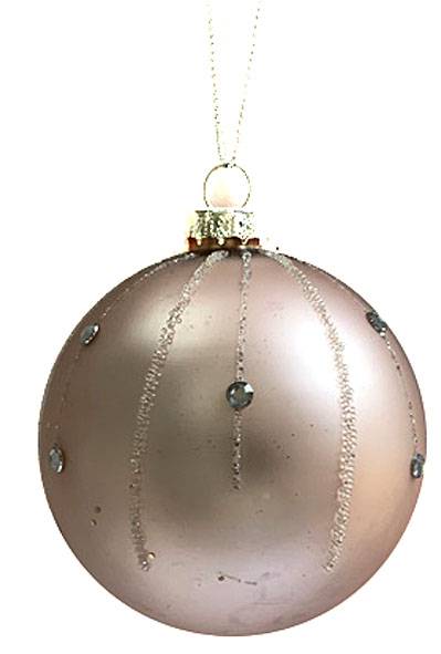 Γυάλινη μπάλα - μπρονζέ ματ 6εκ.  ΚΩΔ. 0069