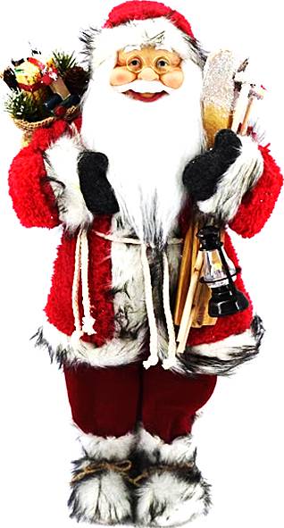 Άγιος Βασίλης - κόκκινο/άσπρο 45εκ.