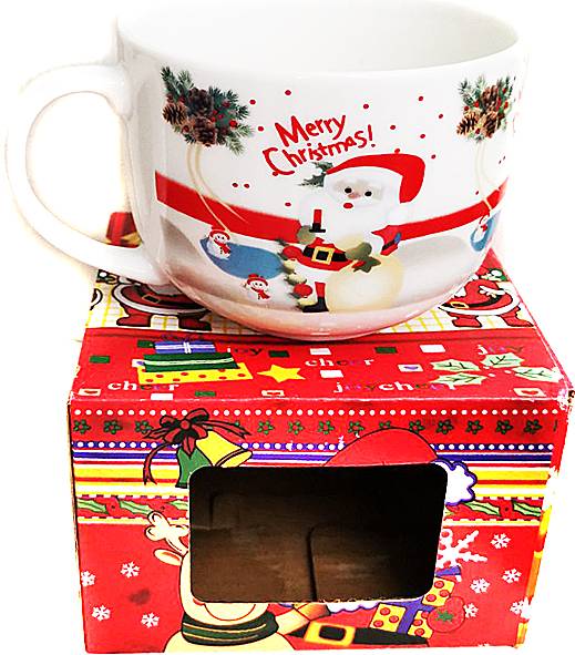 Χριστουγεννιάτικη Κούπα με Χιονάνθρωπο "Merry Christmas"