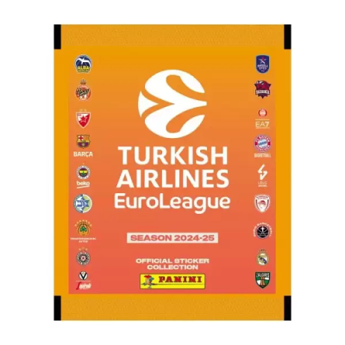 Euroleague 2025 Disp.Αυτοκόλ.Panini 0,80 €