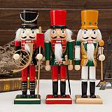 καρυοθραύστης ξύλινος - μαύρο/πράσινο/πορτοκαλί 25εκ. 1τεμ.  ΚΩΔ. 0151